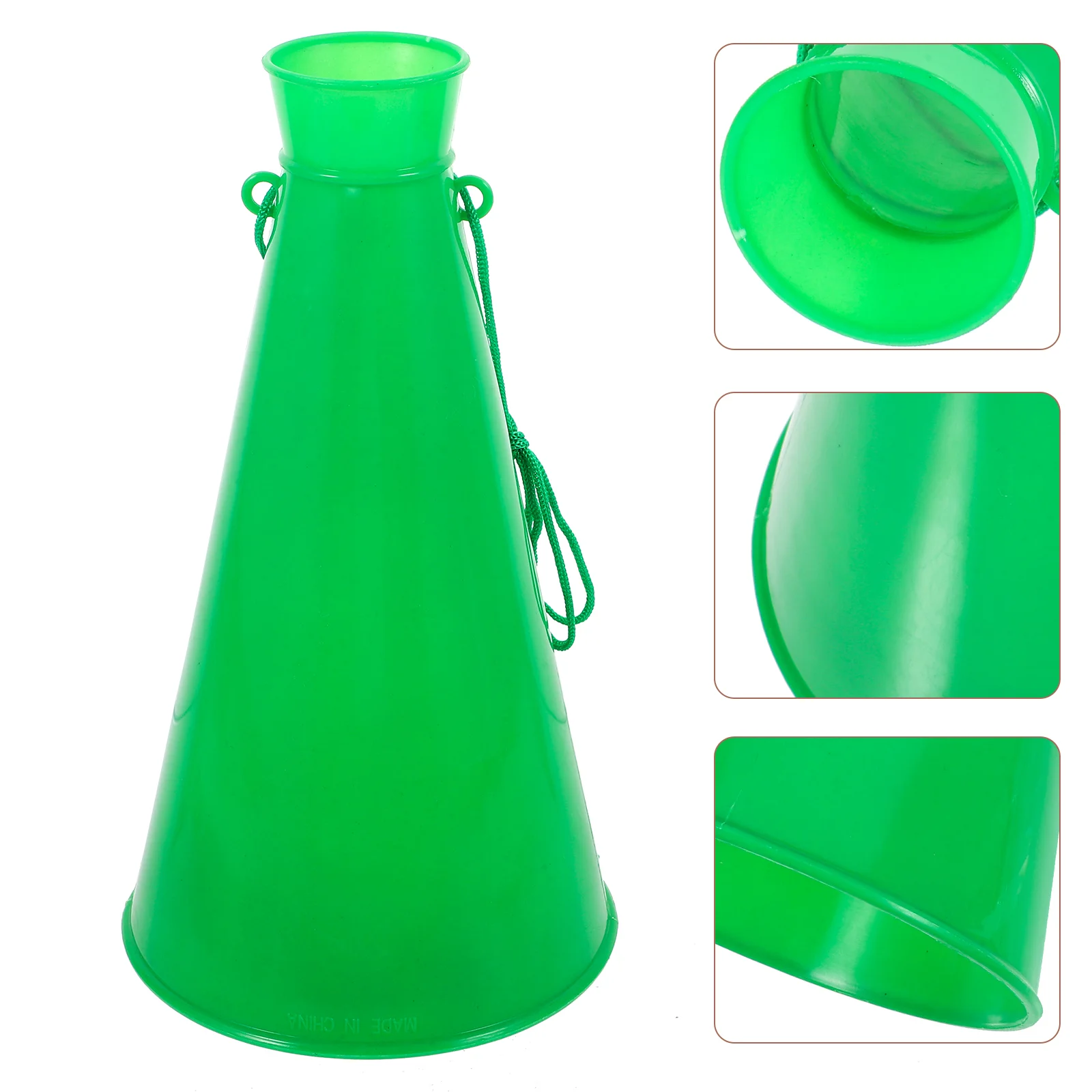 Microphone for Cups Kids Cheering Horn Toy Plastic Party Horns Generator Mini Portable Megaphones Green Football Toddler