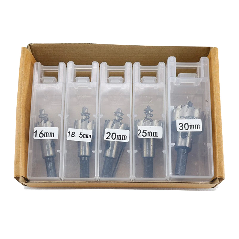 Easily Accessible Storage Complete Your Toolkit with This 5 Pack of Stainless Steel Drill Bits and User Friendly Wrench