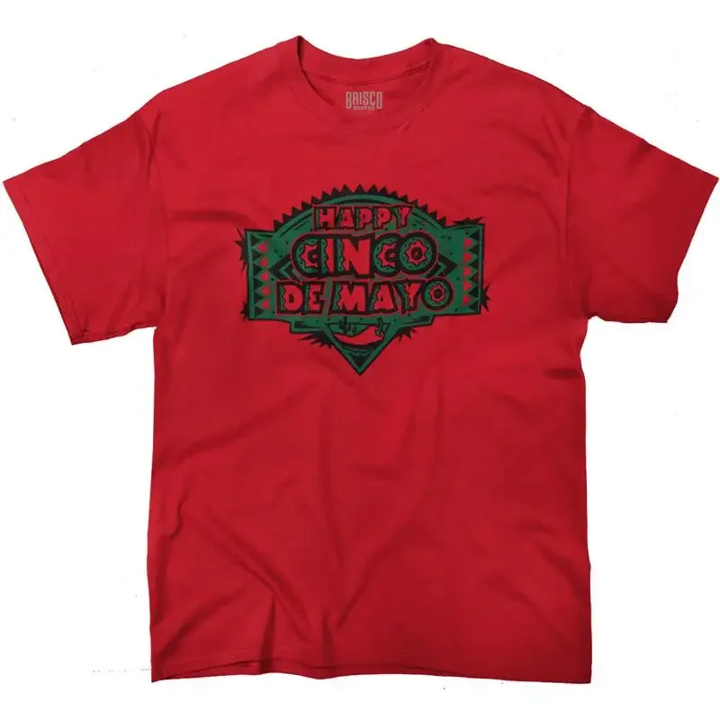 Happy Cinco De Mayo Mexican Fiesta Chile T-shirt à col rond pour femme ou homme