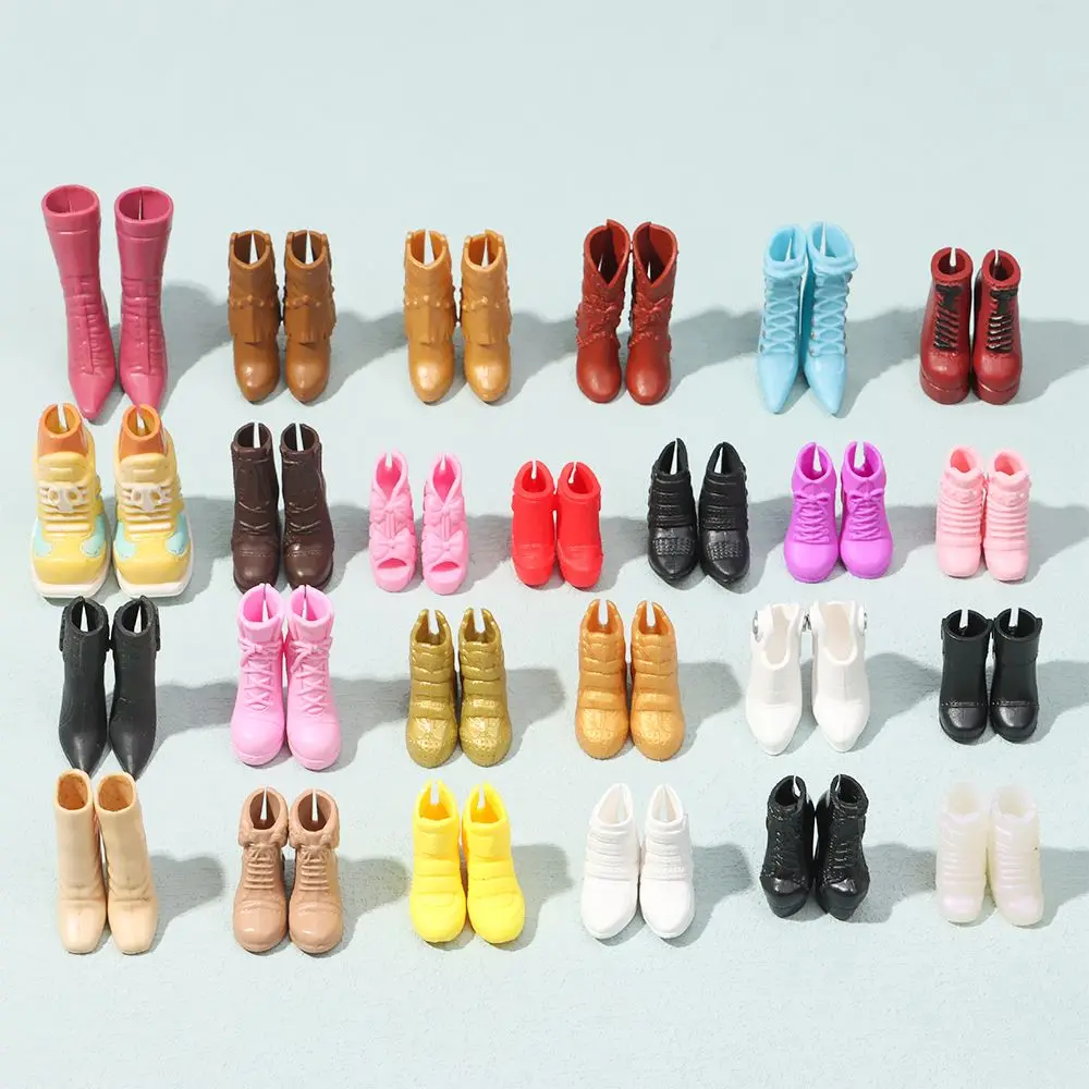 1Pair 30CM Doll Shoes 1/6 BJD Dolls Boot Plastic Fashion Long Knees Boots Female Doll Accessories