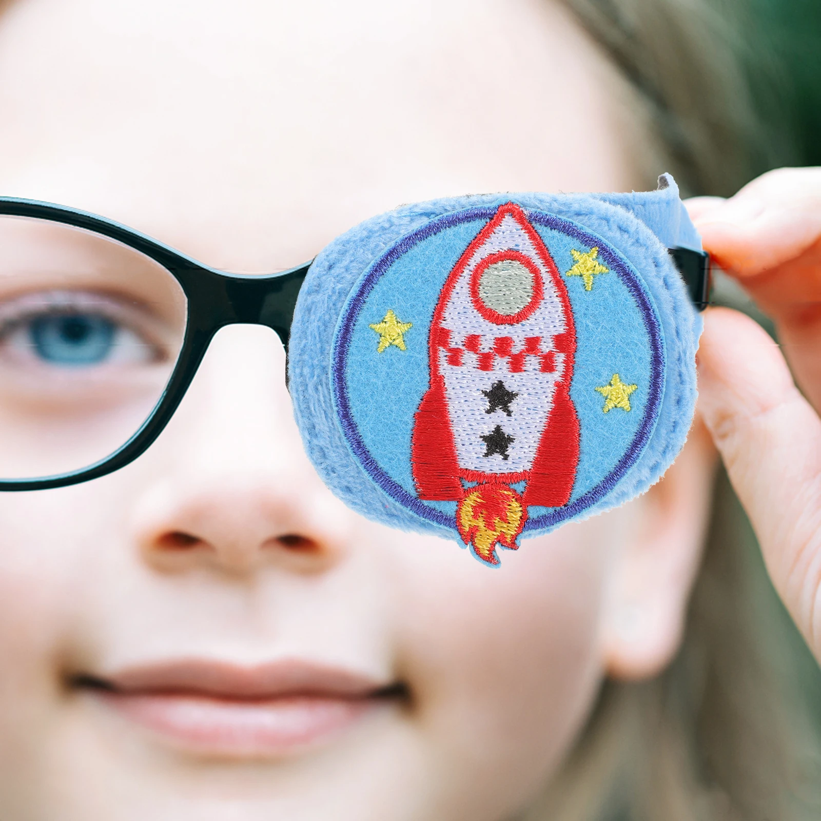 

2 Pcs Eye Mask Protector Patch Reusable Patches Amblyopia Correction Flannel Child Kids