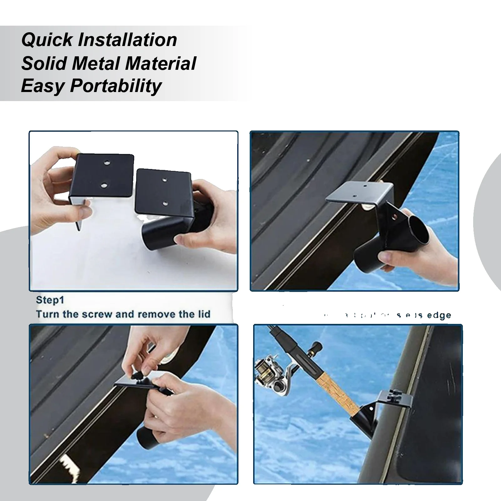 

Регулируемый металлический держатель удочки для зимней удочки, прочный кронштейн для ледяных санков, рыбалки на озере и банка для рыбалок и мужчин