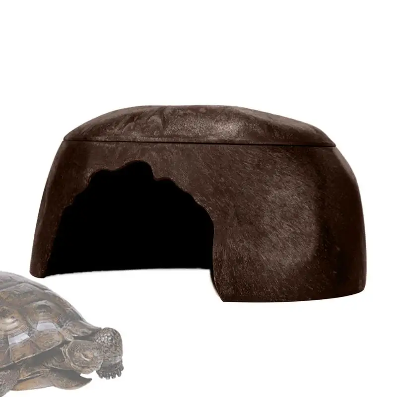 

Gecko Hide Reptile Shelter Small Lizard Humidify Habitat Decor With 3 Sinks For Gecko Bearded Dragon Snake Turtle Frog