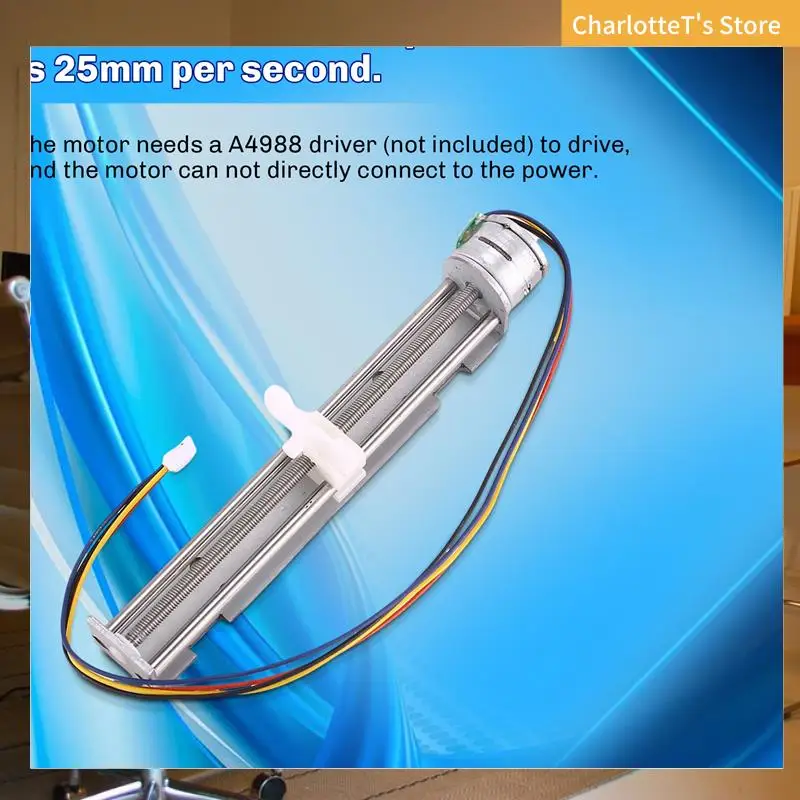 

12V Stepper Motor Stroke 80Mm With Slider Motor For Diy Small Engraving Machine-ABLI