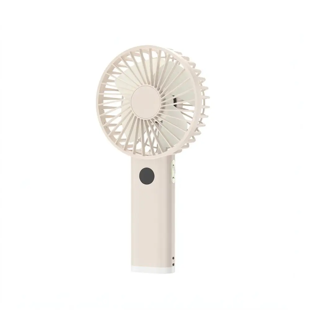 Portable Handheld Fan Mini USB Blower Rechargeable Digital Display Stepless Speed Control Night Light For Wisec Outdoor Cooling