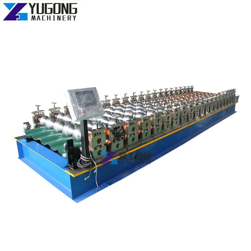 Steel Step Glazed Roof Panel Tile Making Machine Aluminum Metal Glazed Tile Standard Corrugated Iron Steel Plate Machine