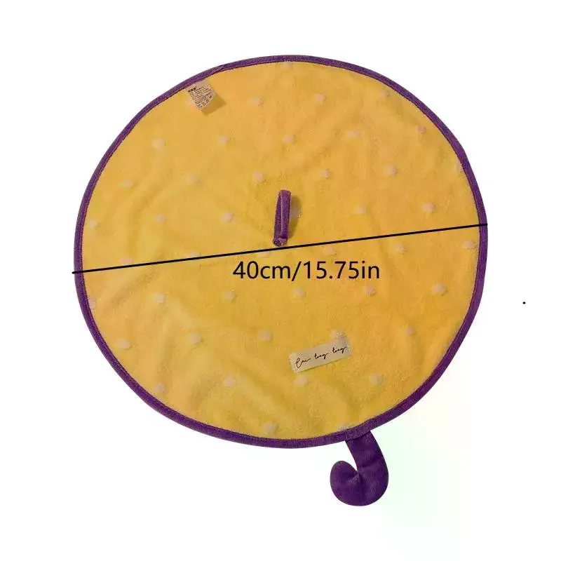 منشفة يد صغيرة على شكل مظلة، منشفة حمام لطيفة ماصة وسريعة الجفاف، منديل مطبخ سميك من الصوف المرجاني