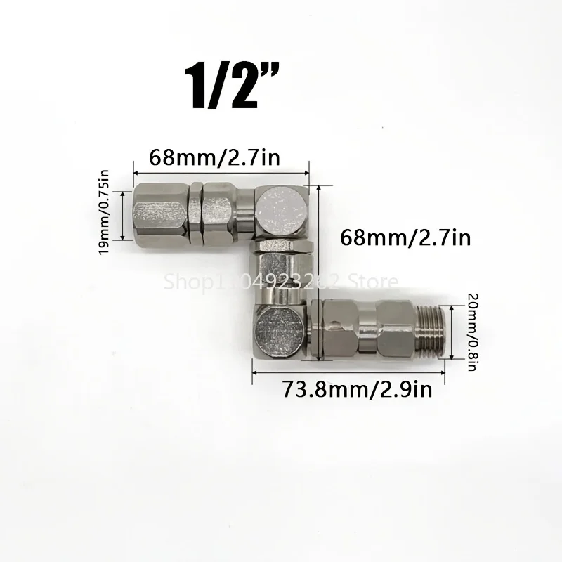 Stainless Steel Rotary Joint Paint Pump with 360 ° Rotary Z-Handle Valve Suitable for Hydraulic Pneumatic System Connection Pump