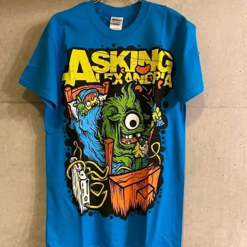 Pregúntale a la camisa de color real de manga corta de la banda de rock de Alexandria KV26847