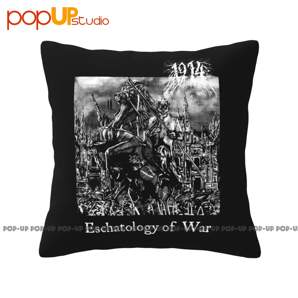 Square 1914 Eschatology Of War Bolt Thrower Paradise Lost Benediction God Dethroned Pillowcase Throw Pillow Cover Super Soft