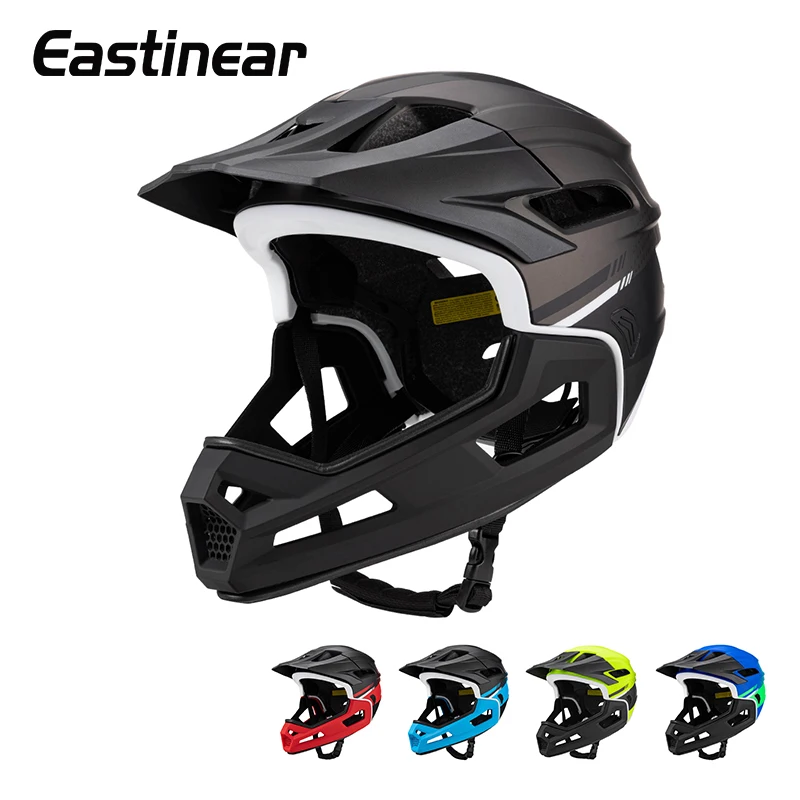 Eastinear\'s New Adult Bicycle Helmet Full-face Detachable Outdoor Sports Motorcycle Skateboard Riding Helmet Protects the Head