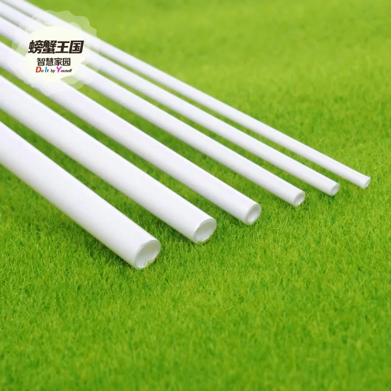 

Прецизионные белые пластиковые трубки из АБС-пластика, архитектурное моделирование, полые цилиндры, аксессуары для песочного стола, 250 мм, трубы для рукоделия «сделай сам»