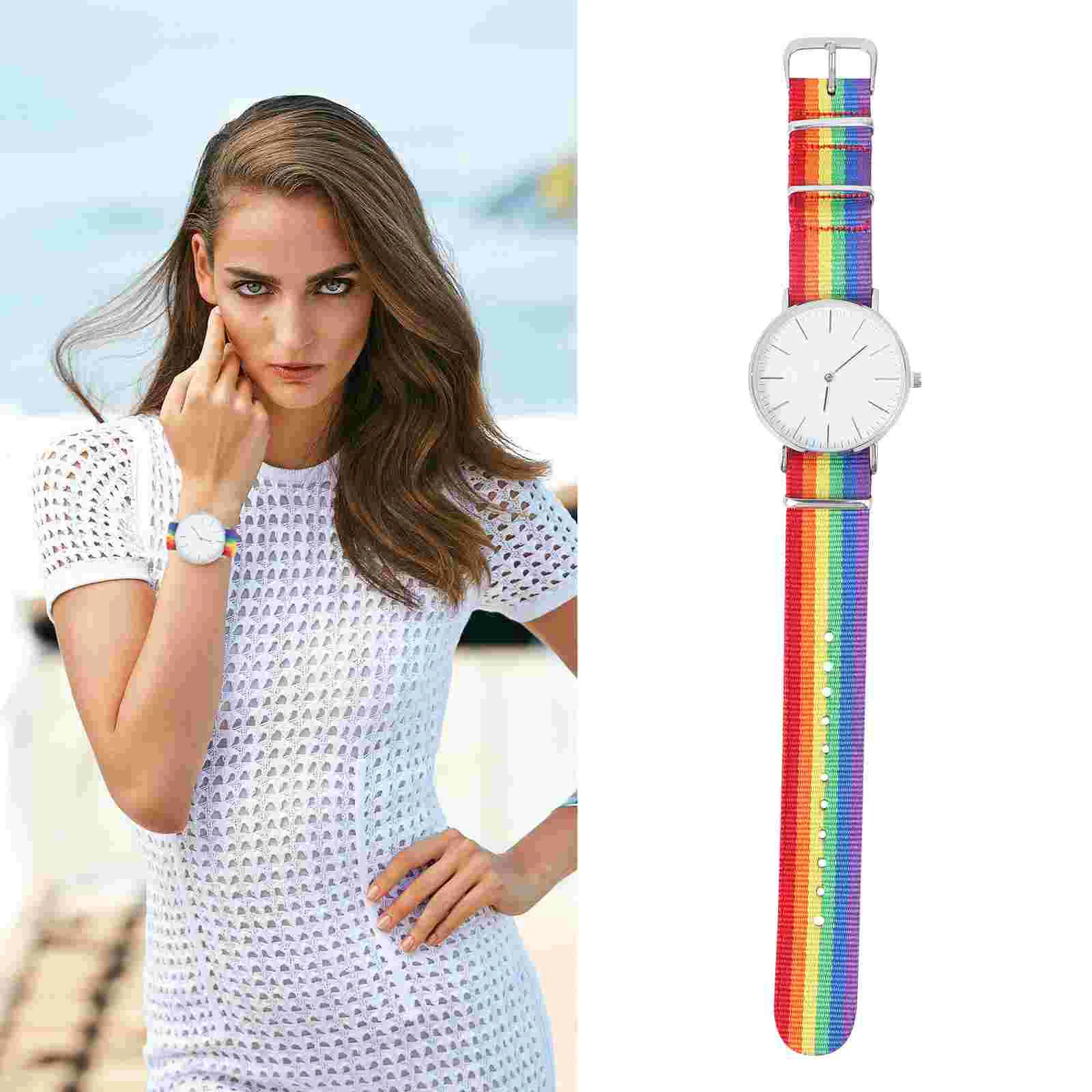 

Wrist Watch Men's Watches Decoration Fashion Quartz Delicate Simple Rainbow Designed