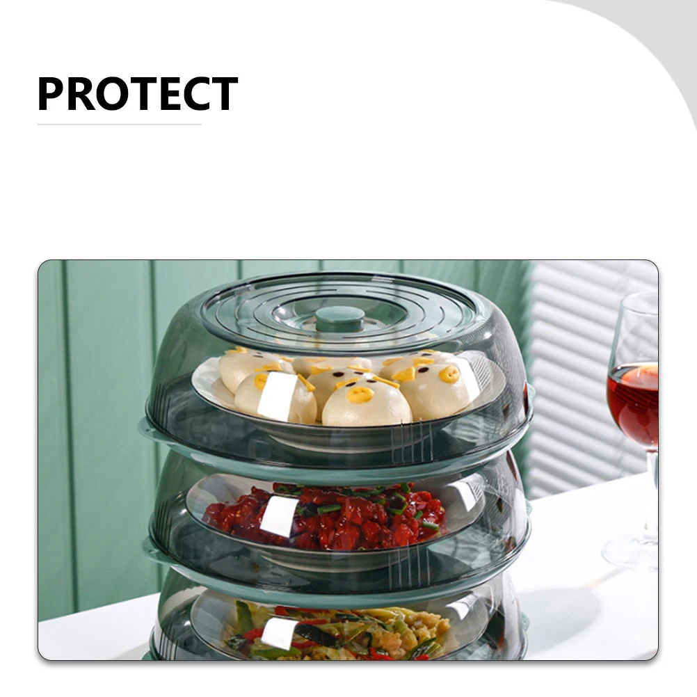 

Transparent Food Cover Keeps Fresh Insect Proof Dustproof Kitchen Supply PET Protector Cake Vegetable Cover Storage Cookware