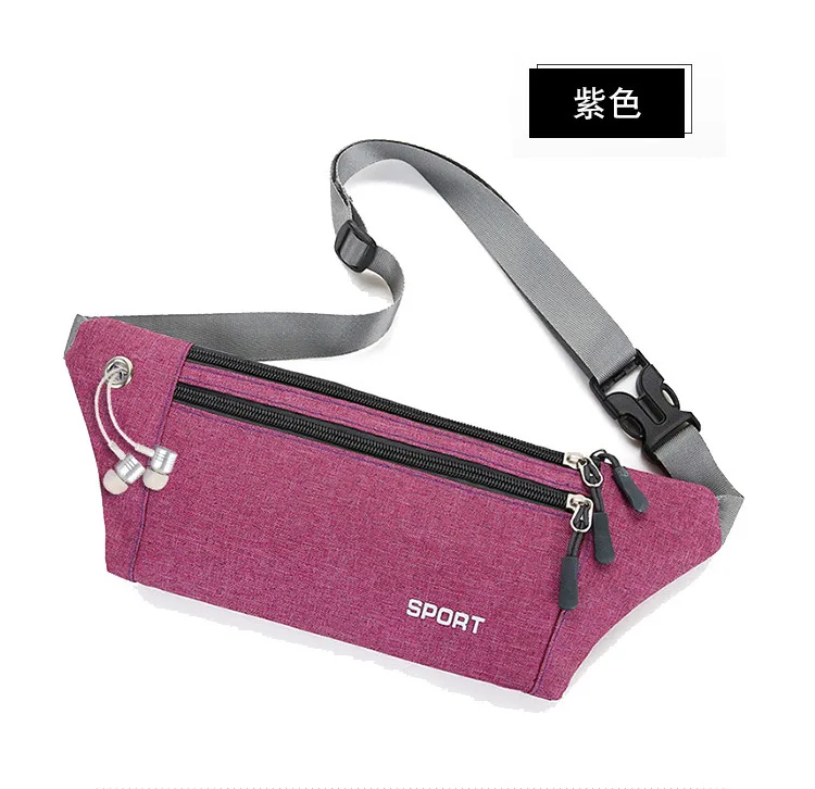 Riñonera deportiva para correr para hombre y mujer, bolso de cintura impermeable para teléfono móvil, bolsa oculta para gimnasio, novedad