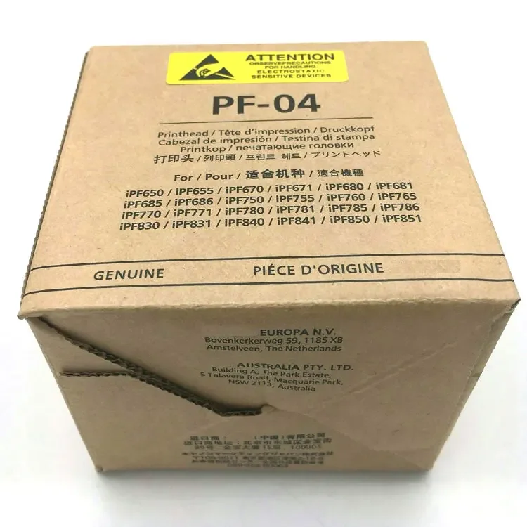 Printhead Állóképes Szívócső Nyomdász Kicserélés alkatrészek számára Kanonok PF-04 IPF650 IPF655 IPF680 IPF681 IPF685 IPF686 IPF750