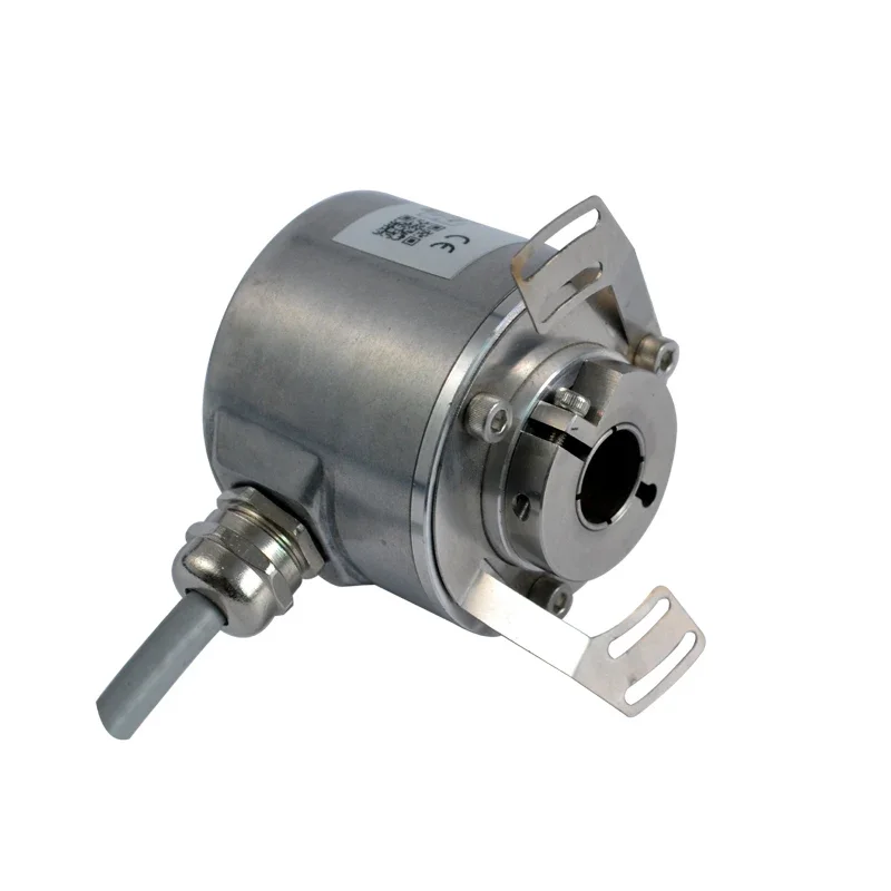 NEW 60mm Dia Multi-turn Single-turn Absolute Encoder Blind Hollow Shaft SSI RS485 Modbus RTU CANopen Canbus HM60H