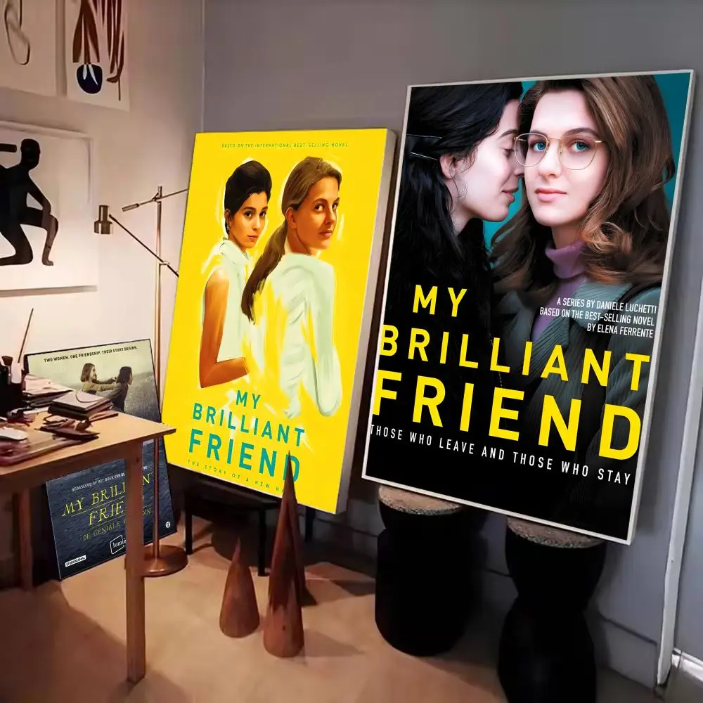 ملصق TV My Brilliant Friend مطبوع عليه ورق غرفة المعيشة وغرفة النوم ومدخل البار والمقهى لوحة فنية للديكور