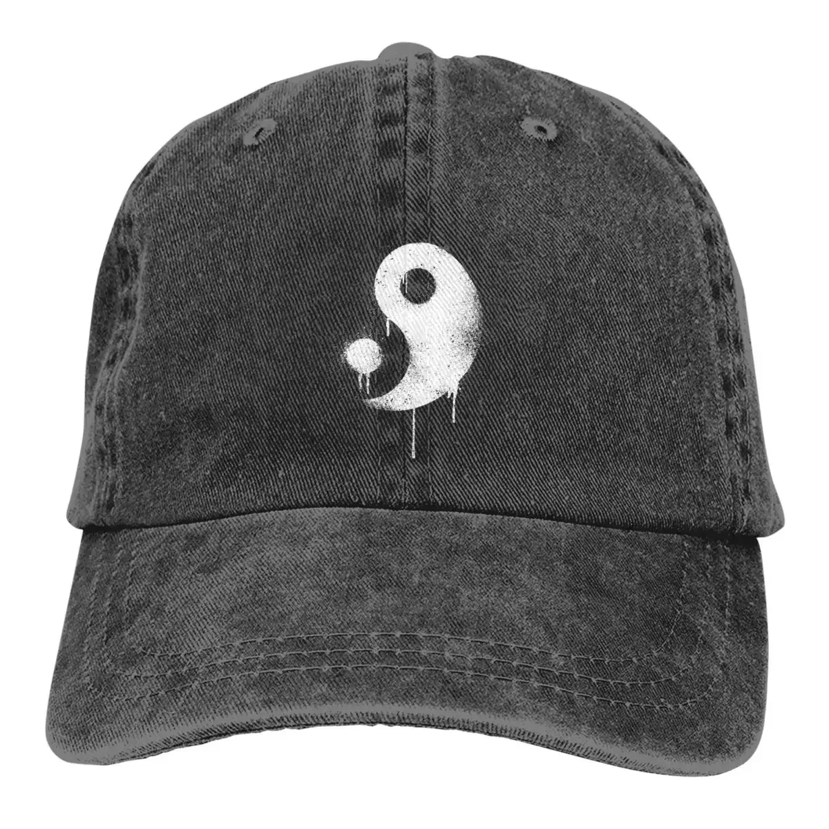 Graffiti Zen Master Spray Paint Yin Yang Classic Baseball Caps Peaked Cap Graffiti Art Sun Shade Hats For Men