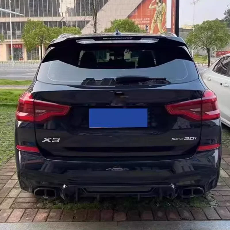 For BMW X3 G01 kualitas tinggi 2018 + plastik ABS tanpa cat warna belakang Spoiler tutup sayap bagasi penutup gaya mobil