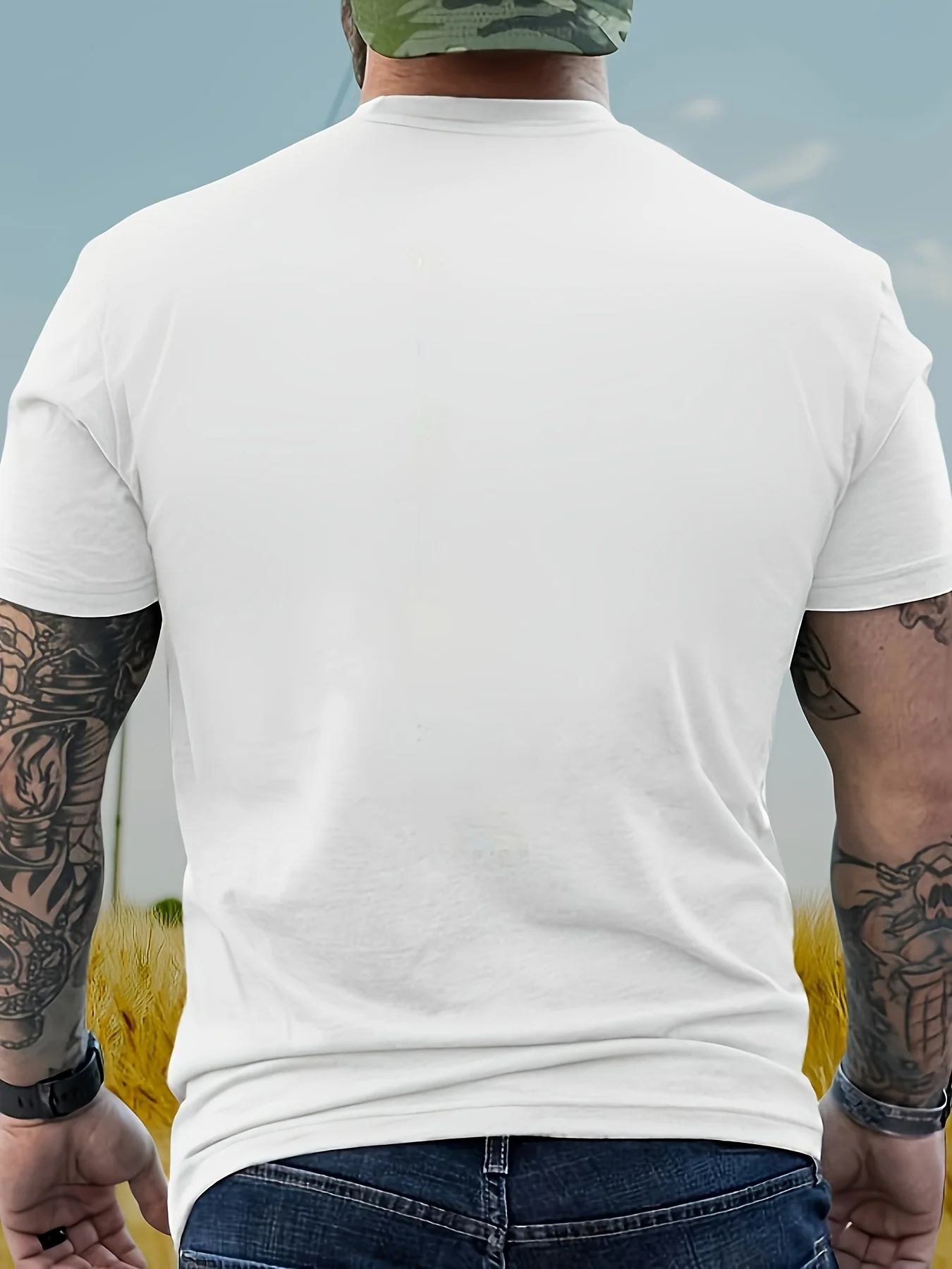 قبعة Best Daddy Ever Denim مطبوعة من القطن الثقيل بأكمام قصيرة كاجوال عصرية ومريحة ومسامية وخفيفة الوزن للصيف