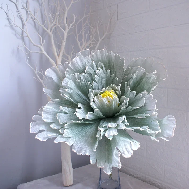 30-40cm Large Artificial Peony Wedding Artificial Flower Display Window Photography Studio Wedding Props Large Flower Linen