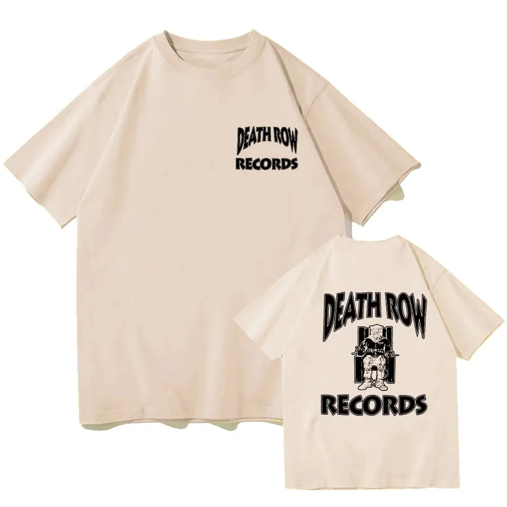 Casual Y2K T-shirt Streetwear Harajuku Death Row Records Dr Dre Tupac Classic Hip Hop Fashion Tees Comfortable Oversized Tops