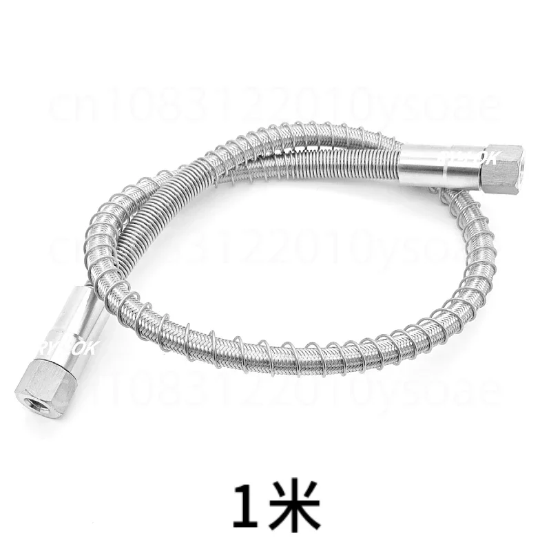 316L Stainless Steel High Pressure Hose 1/4 NPT Explosion-Proof Gas Line Metal Bellows Tube For Gas Cylinder