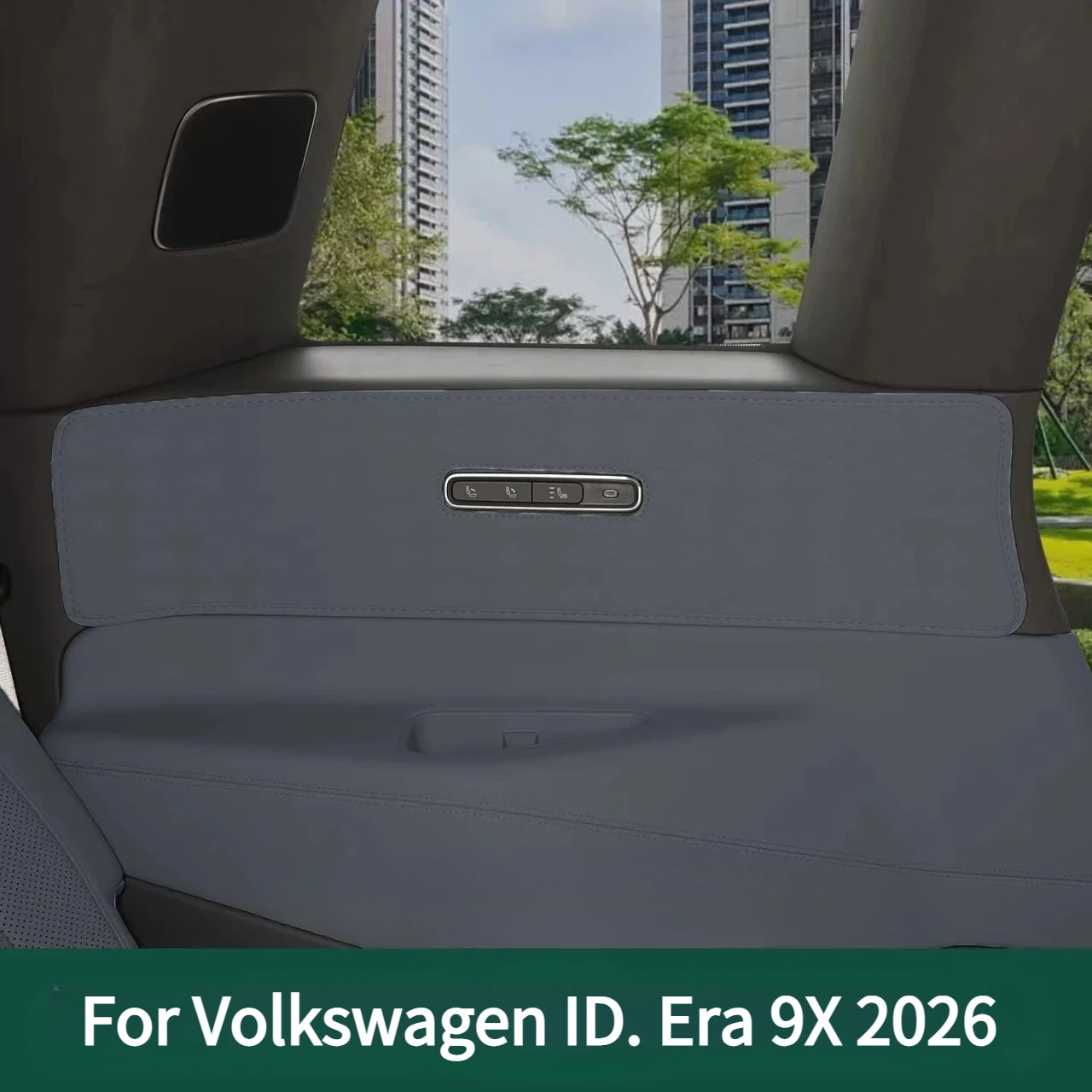 For Volkswagen ID. Era 9X 2026 Triple-row Side Protection Anti-Kick Wear-Resistant Leather Pad Interior Upgrade Accessories