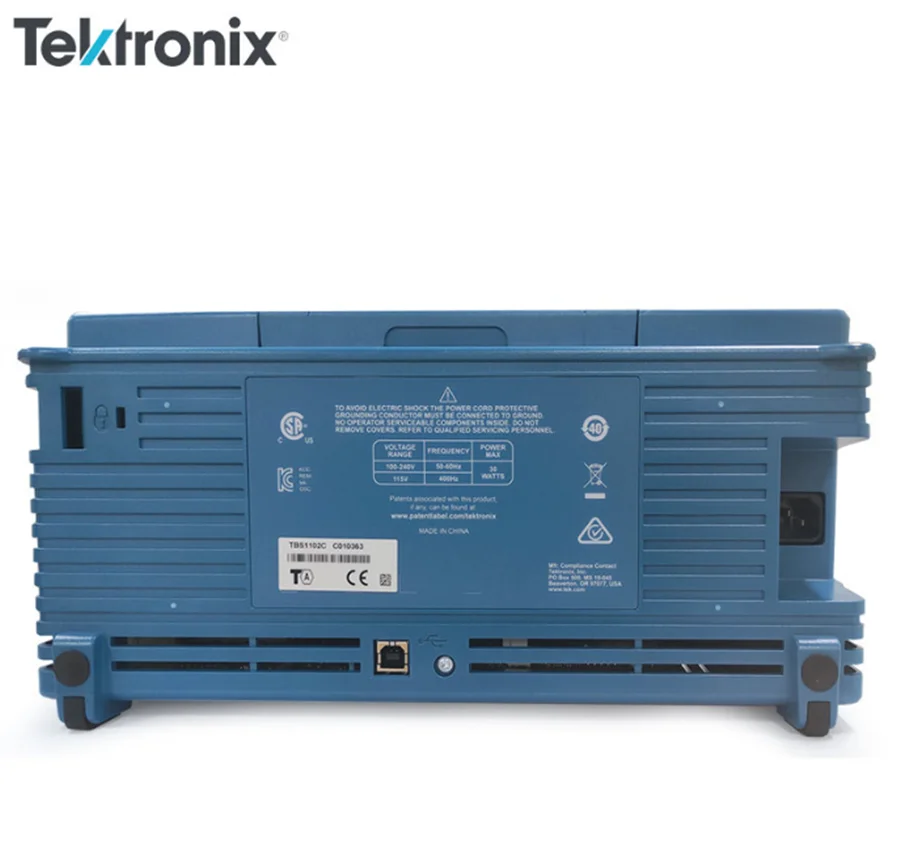 جهاز رسم الذبذبات الرقمي Tektronix TBS1102C ذو قناتين معدل عينة 1 GS/ثانية 100 ميجاهرتز 20K نقطة طول قياسي