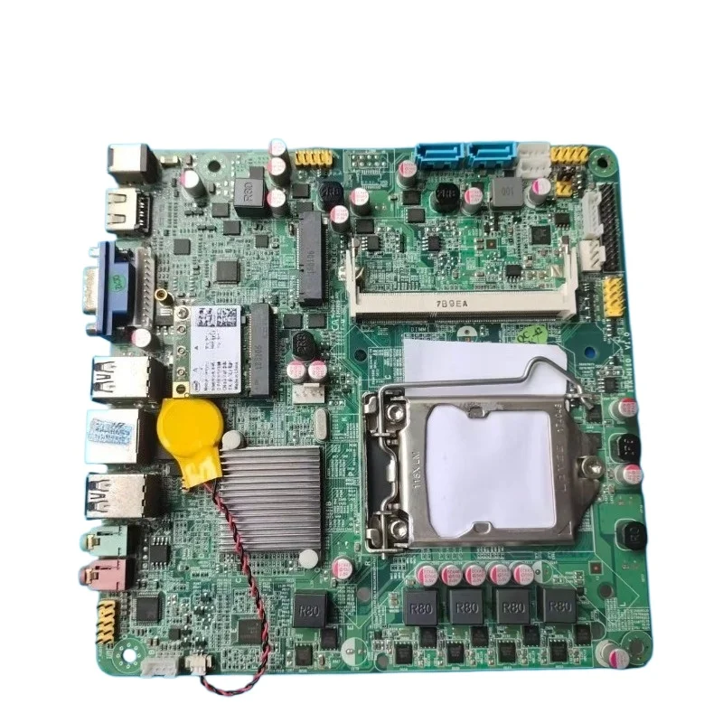 ITX-H110D3 All-in-one Industrial Control Mainboard, DDR3 1151 Interface, DC Power, Used Disassembled Motherboard