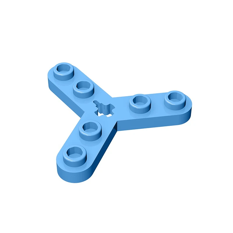 Gobricks GDS-983 Technical, Plate Rotor 3 Blade with Smooth Ends and 6 Studs (Propeller)compatible with lego 32125