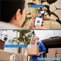 5G WiFi Video Surveillance Camera 5MP CCTV PTZ IP Smart Human Tracking 4X Zoom Night Vision Full Color Outdoor Waterproof