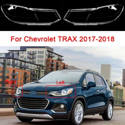 For Chevrolet TRAX 2017 2018 Car Front Headlight Cover Transparent Glass Masks Headlamps Shade Lens Lampshade Lamp Shell