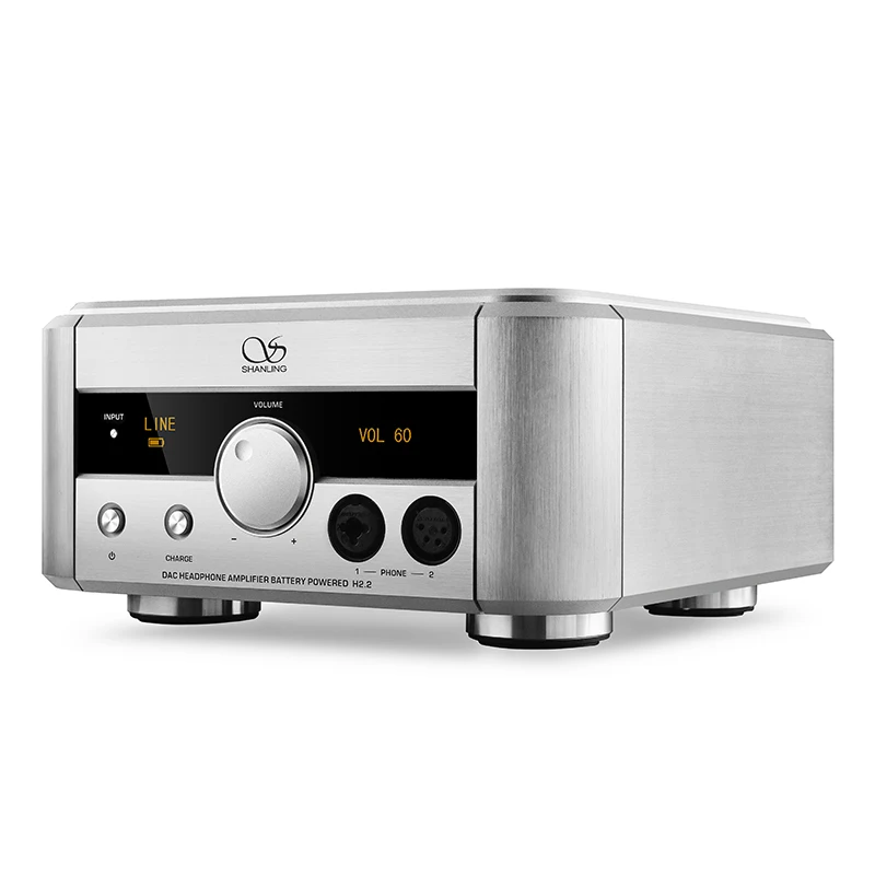 Shanling h2.2 dc fonte de alimentação totalmente equilibrada decodificar amplificador de fone de ouvido sem fio bl-uetooth dsd solução dura pré-amplificador dac