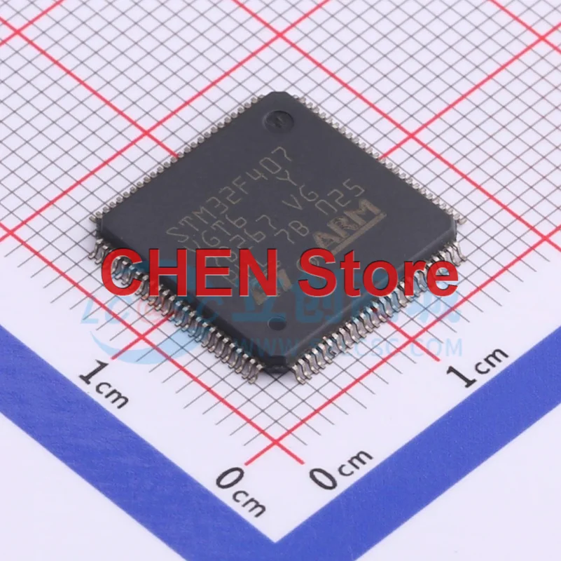 2PCS Original STM32F407VGT6 LQFP-100 Microcontroller chip Electronic Components In Stock BOM Integrated Circuit