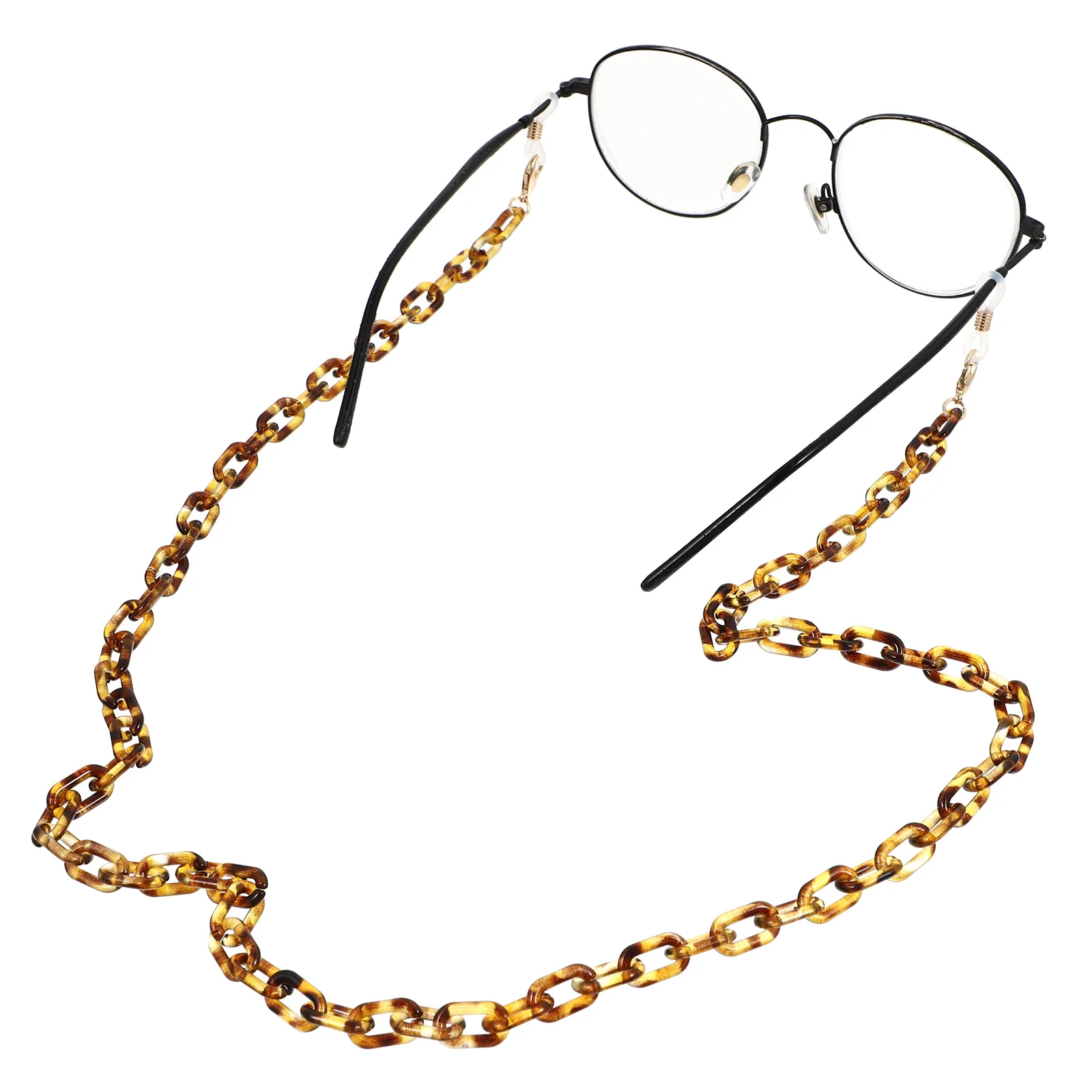 

1pc Eyeglass Chain Anti-Lost Strap For Sunglasses Eyewear Durable Acrylic Holder Beaded Design Eyeglasses Accessories Retainer