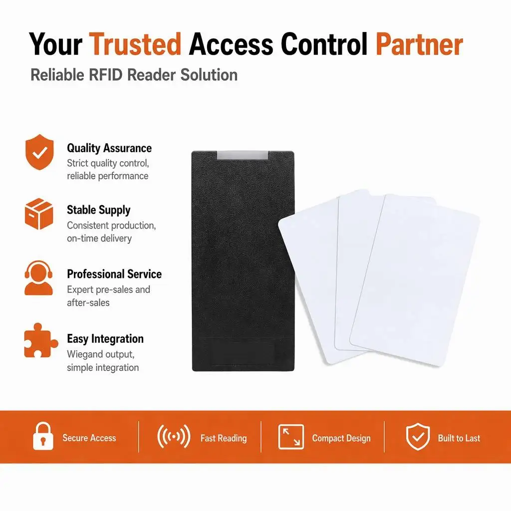 Waterproof 125KHz Card RF Wiegand 26/34 Output RFID Reader RS232 RS485 UART Proximity Card Reader Access Control System