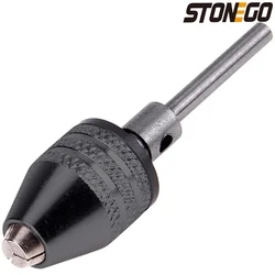 STONEGO 1PC uchwyt wiertarski Keyless 0.3-3.4mm Adapter wiertło konwerter Chuck 2.35mm/3.0mm okrągły trzpień