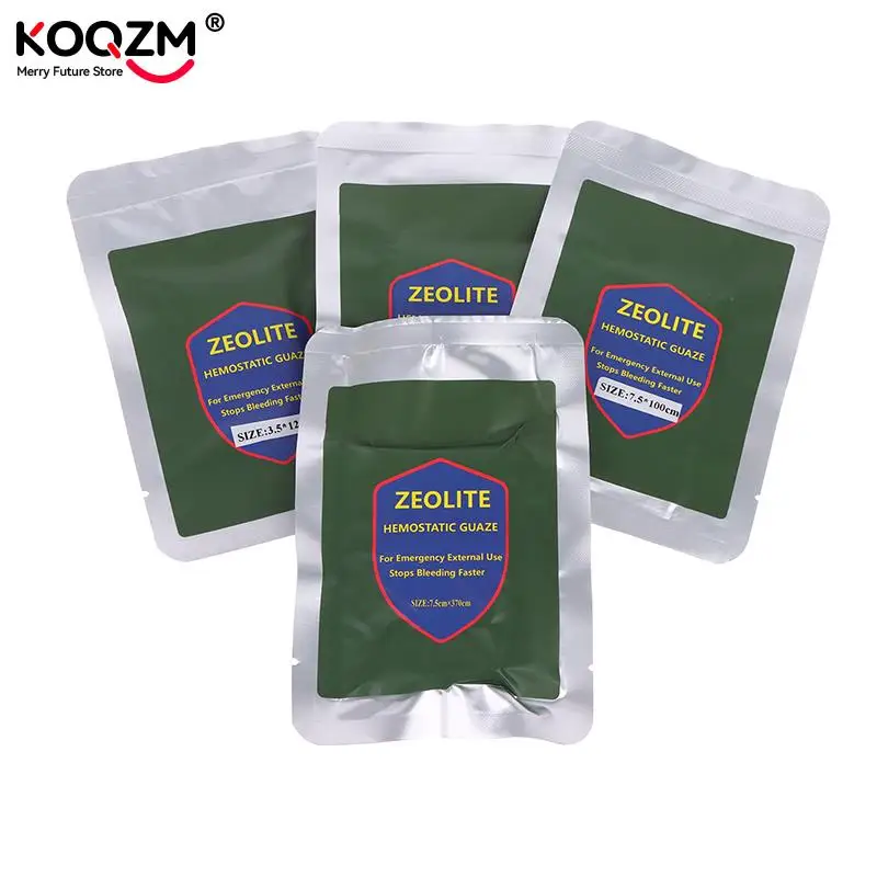 5 Sizes Hemostatic Gauze Combat Emergency Trauma Z-Fold Soluble For Ifak Tactical Military First Aid Kit Medical Wound Dressing