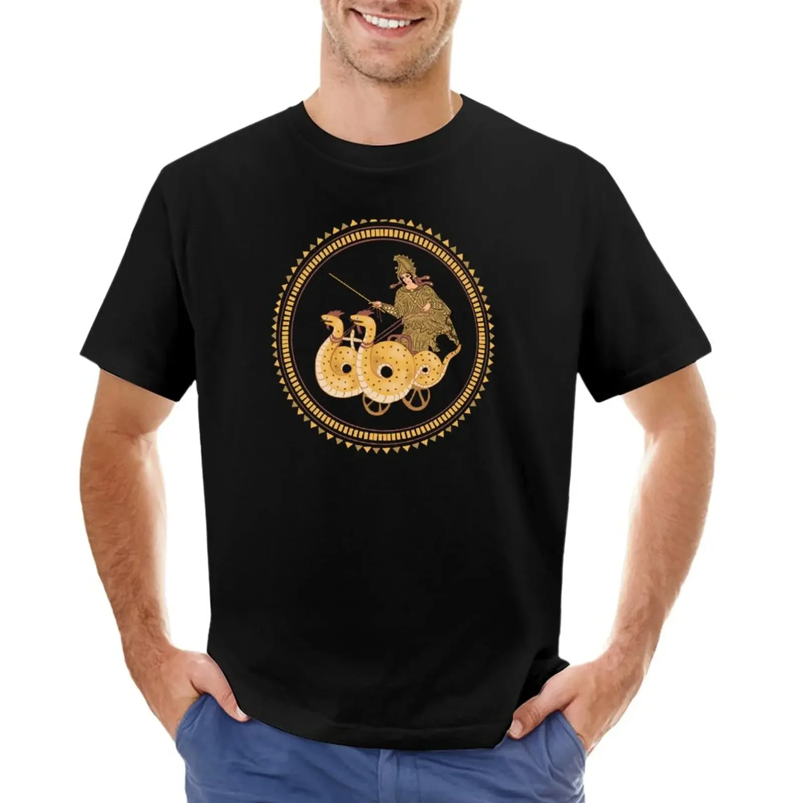 

Medea in her Chariot T-Shirt plus sizes graphics tshirts for men