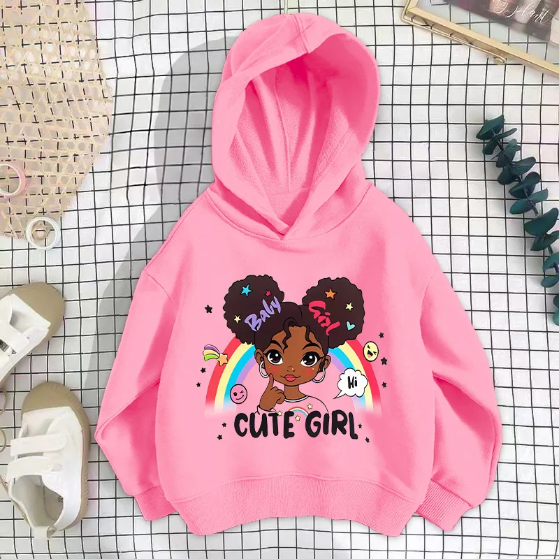 Girls Off Shoulder Hoodie Hooded New Children's Style Long Sleeve Coat Top Children's Clothing Clothes  Sweaters  Sweatshirt