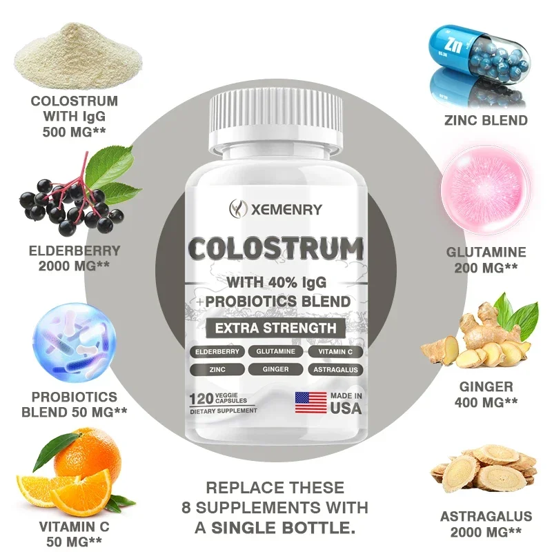 Colostrum - Supports Immune Health, Promote Gut, Digestive and Metabolic Health Muscle Growth & Repair