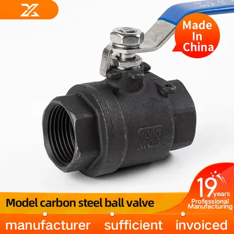 WCB 주강 탄소강 볼 밸브, 수동 밸브 스위치, Q11F, 4 분, 6 분, 1 인치, DN25 50