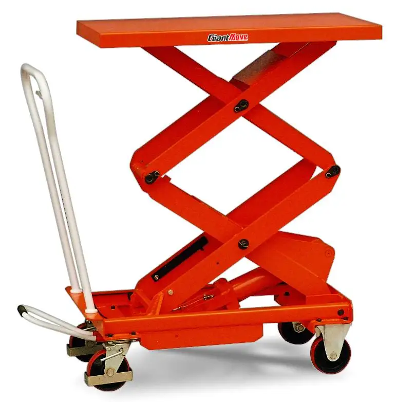 Giant-Move High Quality Moveable Customized Portable Small Double Scissor Manual Scissor Lift Table