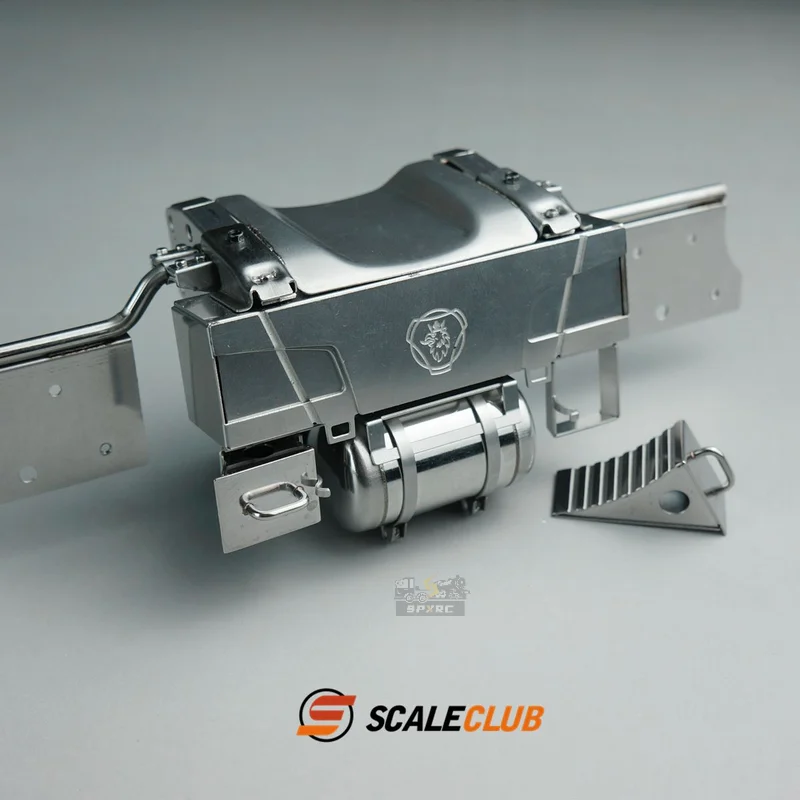 Scaleclub Model For Scania Trailer Upgrade Metal Rear Tail Boom Air Tank Anti-skid  For Tamiya  Scania 770S MAN Benz Volvo Parts