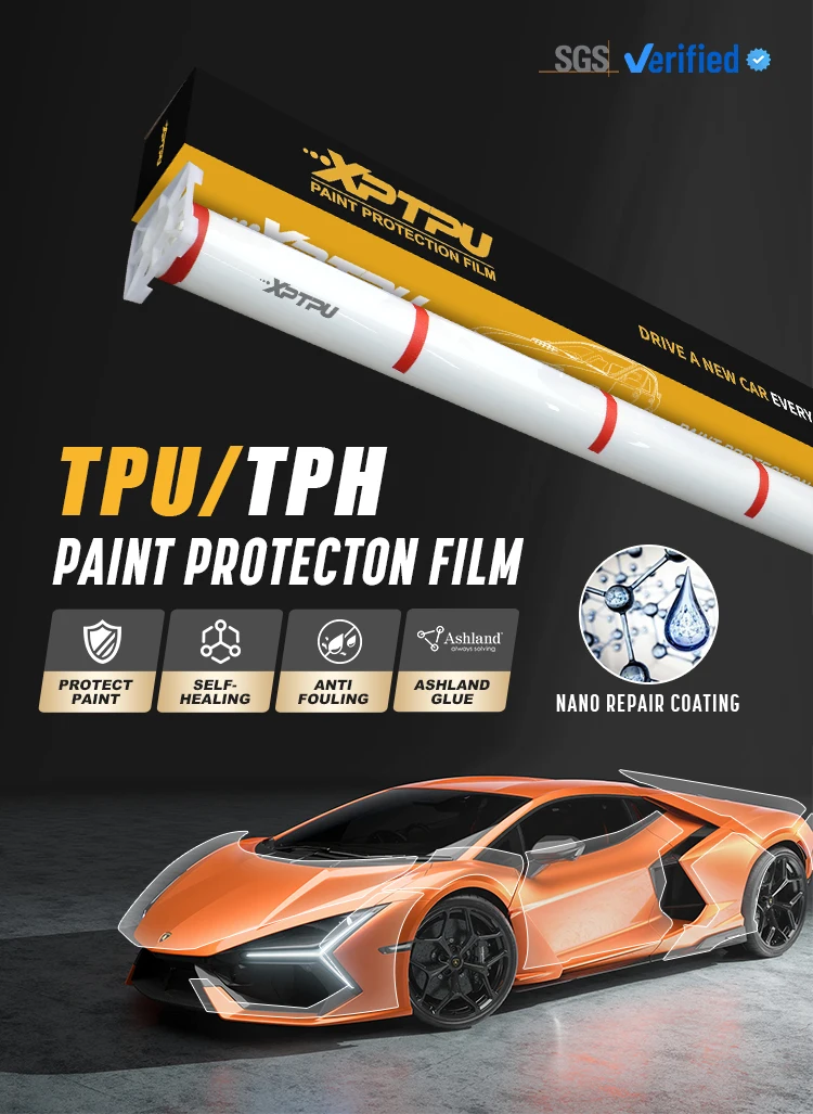 

Superior Quality Matte Black Auto Paint Protection TPU PPF Film Body Automatic Repair with Self-Healing & Anti-Scratch Function