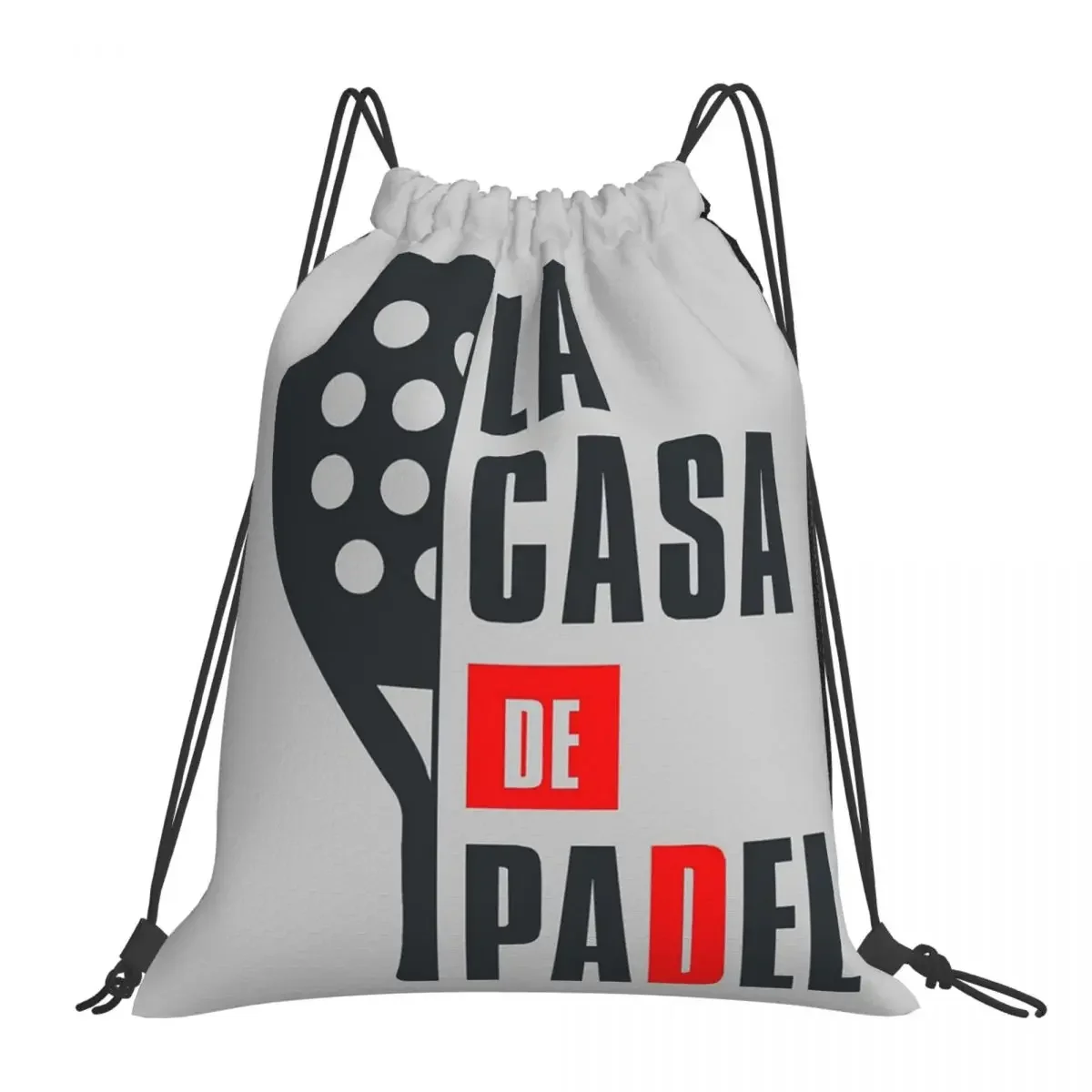 La Casa De Padel ransel Fashion portabel tas tali serut bundel saku tas penyimpanan tas buku untuk perjalanan siswa