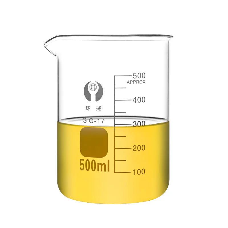 Imagem -05 - Vidro de Borosilicato de Forma Baixa Resistente ao Calor Copo de Medição de Escala Copo de Laboratório de Química Parede Pesada Conjunto