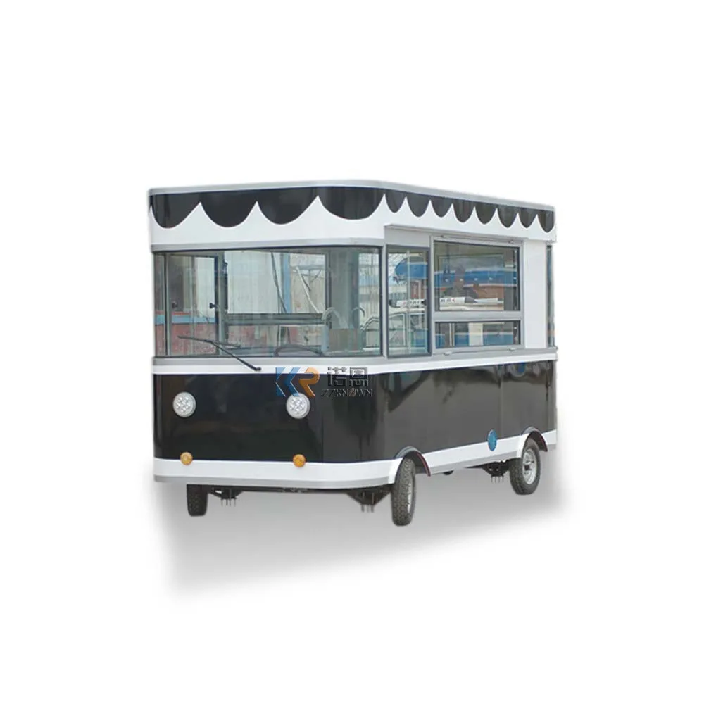 Wholesale Ice Cream Juice Food Cart Commercial Dining Car Customized Electric Vendor Carts Hot Dog Mobile Food Truck